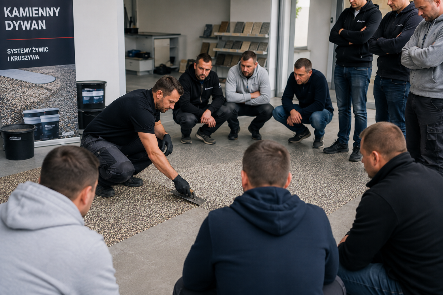 Praktyczne szkolenie dla wykonawców z technologii kamiennego dywanu